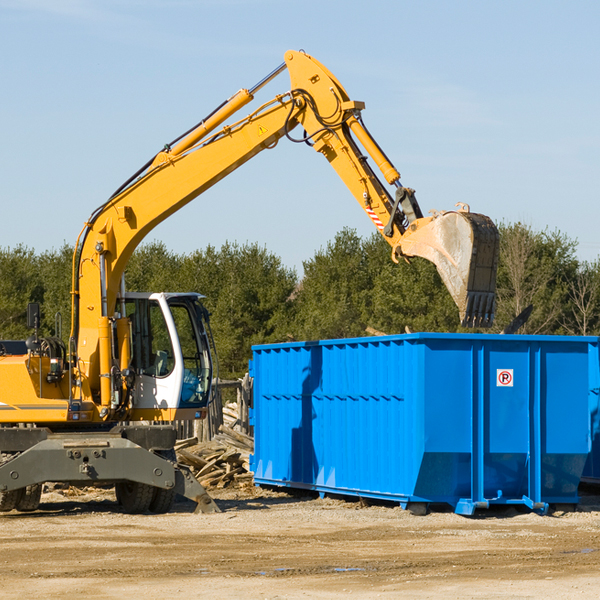 can i choose the location where the residential dumpster will be placed in Lamona WA